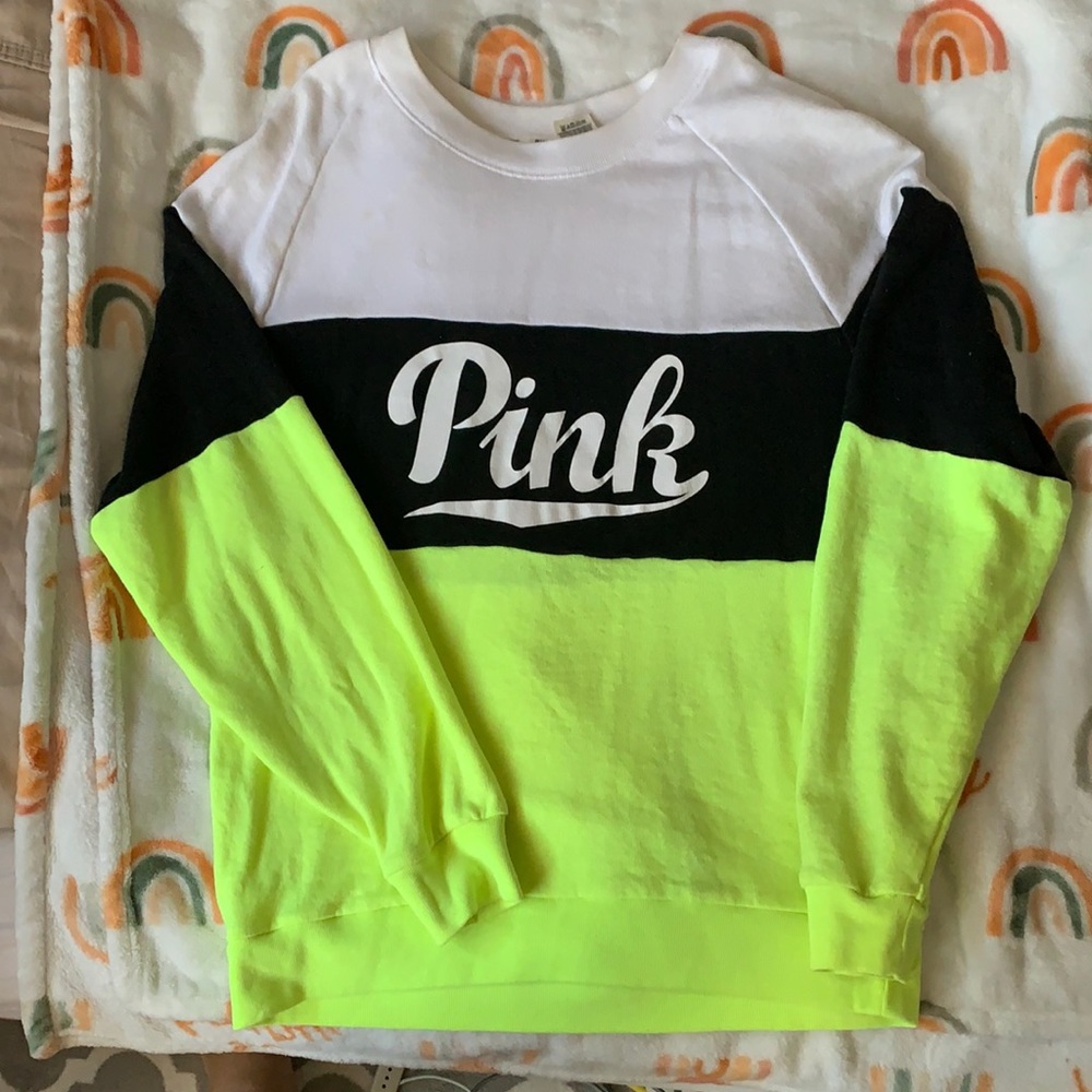 Victoria Secret Highlighter Tri color Sweater